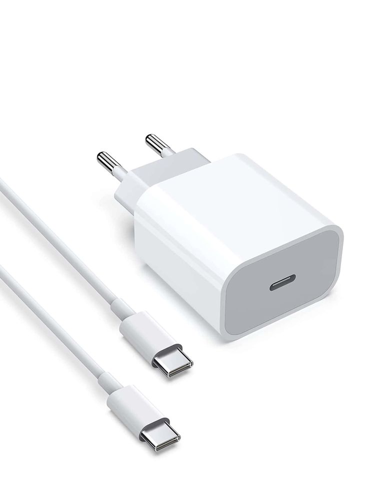 Apple 20W Fast Charger Set – Original Power Adapter with Type-C to Lightning Cable (Authentic iPhone Charging Kit)