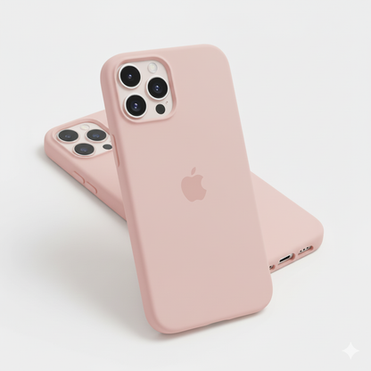 Silicone Case for iPhone 15 / 14 Series – Premium Soft-Touch Finish & Full Camera Protection