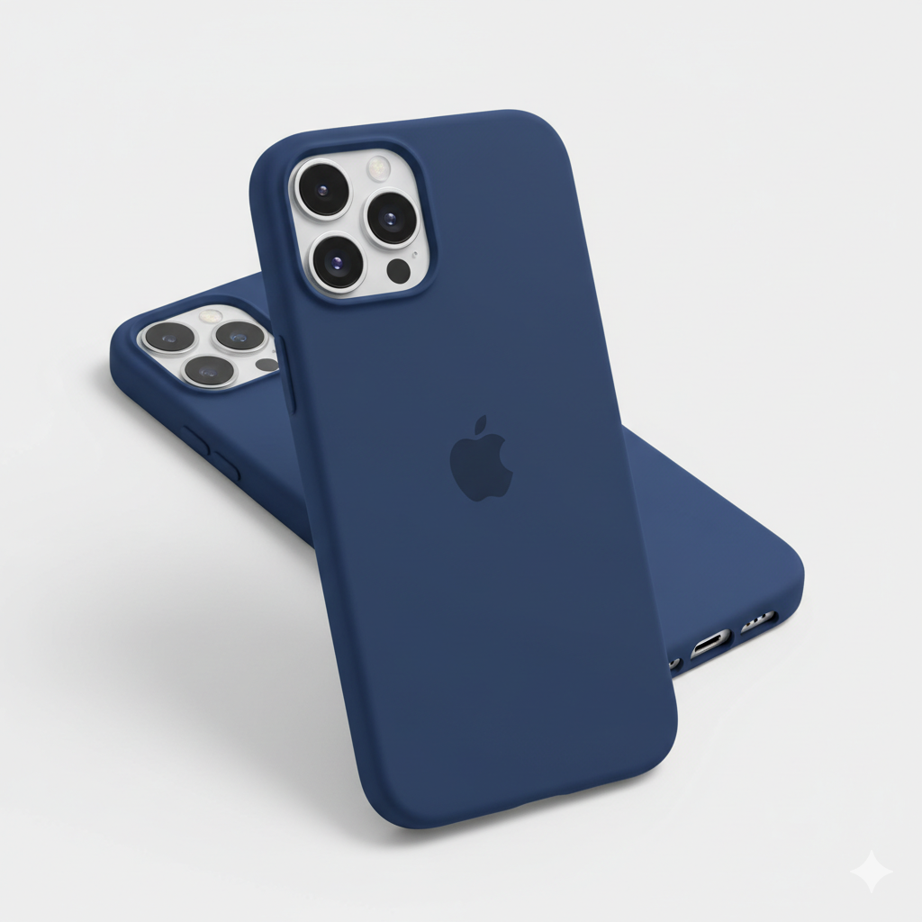 Silicone Case for iPhone 15 / 14 Series – Premium Soft-Touch Finish & Full Camera Protection