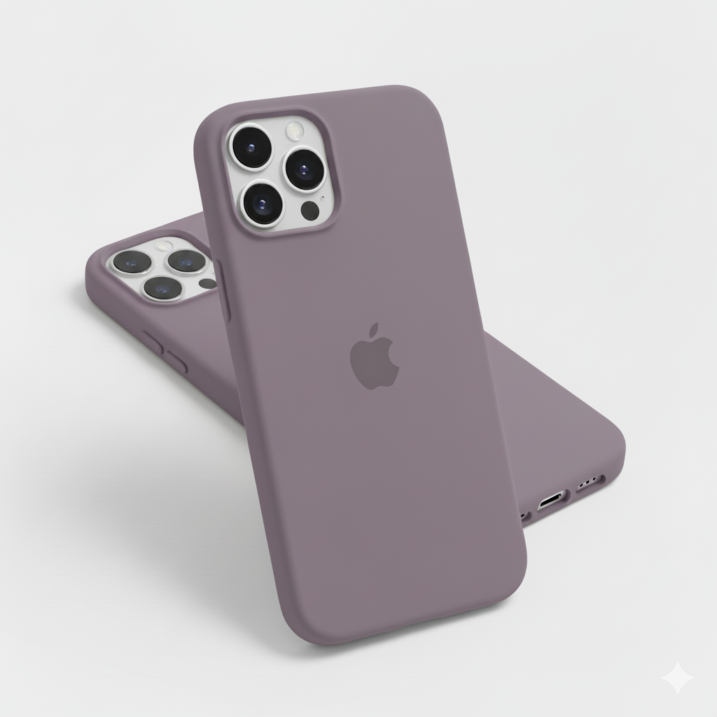 Silicone Case for iPhone 15 / 14 Series – Premium Soft-Touch Finish & Full Camera Protection