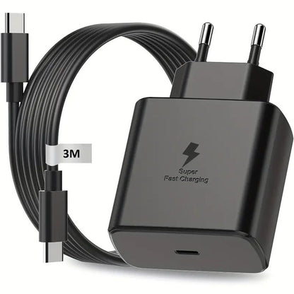 PowerMax 45W Super Fast Charger – PD 3.0 USB-C Adapter with Smart Chip (Black Edition)