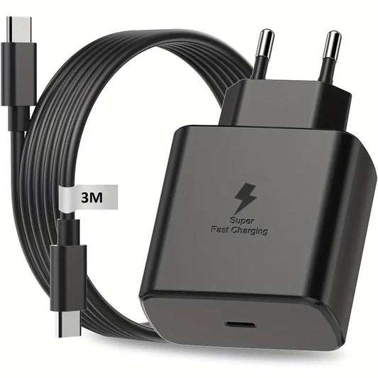 PowerMax 45W Super Fast Charger – PD 3.0 USB-C Adapter with Smart Chip (Black Edition)